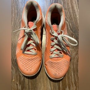 Adidas women’s orange tennis shoes